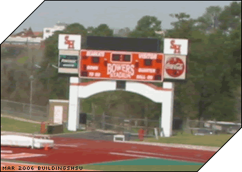 Bowers Stadium Scoreboard